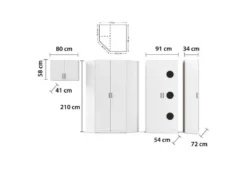 »Allrounder«, Grundelement Wäscheschrank 2trg