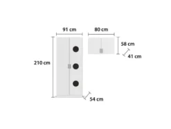 »Allrounder«, Grundelement Wäscheschrank 2trg