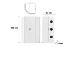 »Allrounder«, Grundelement Wäscheschrank 2trg