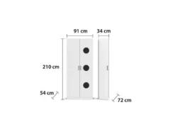 »Allrounder«, Grundelement Wäscheschrank 2trg