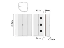 »Allrounder«, Grundelement Wäscheschrank 2trg