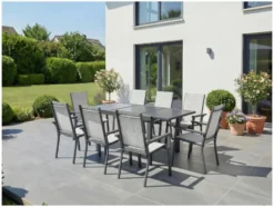 Alu-Gartentisch »Houston / Toronto« grau, 120-180 x 89 x 75 cm
