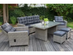 Alu-Luxus Dining-Set »Asti«, 6-teilig