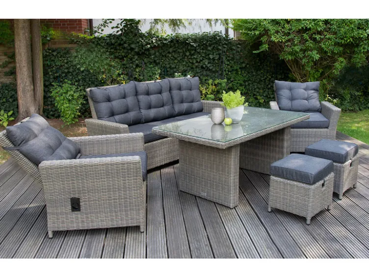 Alu-Luxus Dining-Set »Asti«, 6-teilig