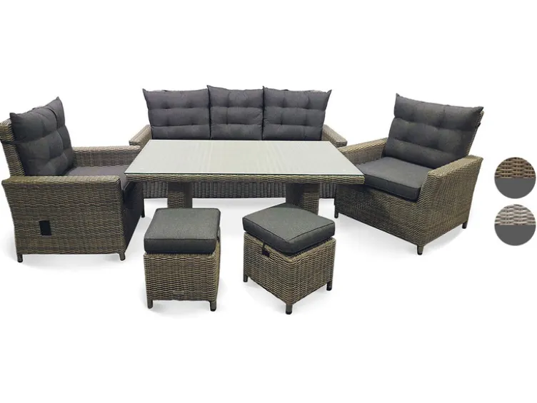 Alu-Luxus Dining-Set »Asti«, 6-teilig