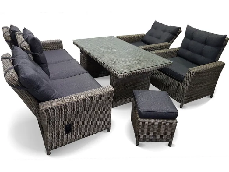 Alu-Luxus Dining-Set »Asti«, 6-teilig