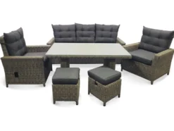 Alu-Luxus Dining-Set »Asti«, 6-teilig