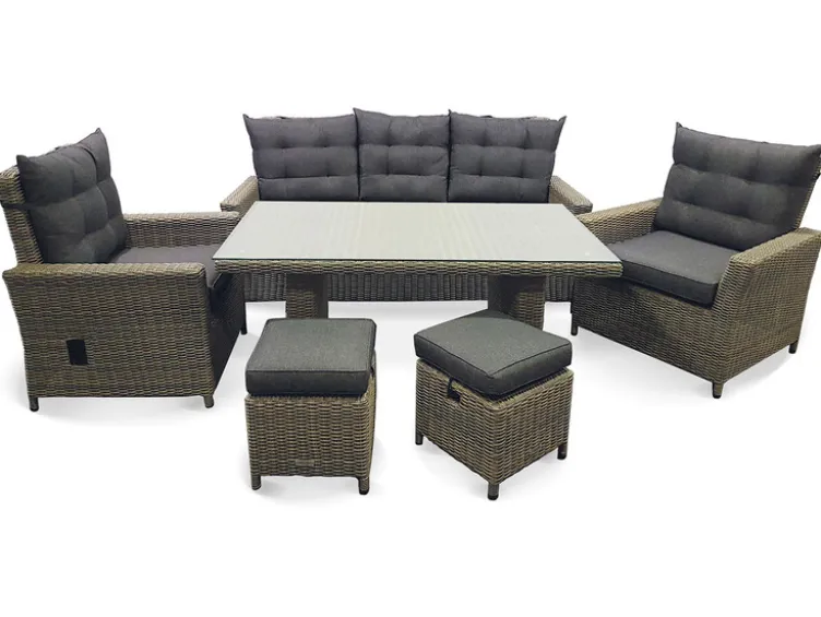 Alu-Luxus Dining-Set »Asti«, 6-teilig