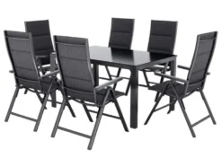 Alu-Premium-Set »Toronto«, 7-teilig - Standardtisch & 6 Klappsessel