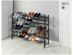 Anti-Rutsch-Schuhregal Hero ausziehbar, Schuhaufbewahrung für 24 PaarSchuhe