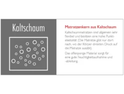 BADENIA TRENDLINE 7-Zonen-Kaltschaummatratze »BT 155«, punktelastisch