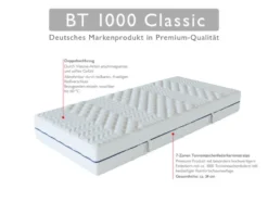 BADENIA TRENDLINE 7-Zonen-Taschenfederkern-Matratze »BT 1000 Classic«, punktelastisch