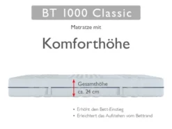 BADENIA TRENDLINE 7-Zonen-Taschenfederkern-Matratze »BT 1000 Classic«, punktelastisch