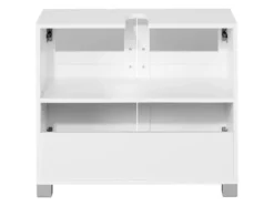 Badezimmer-Set »Basel«: Waschbeckenunterschrank & Spiegelschrank mit 6 Glas-Einlegeböden