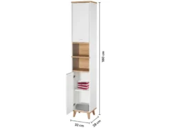 Badmöbel-Set »Corfu« (Waschbeckenunterschrank & Hochschrank)