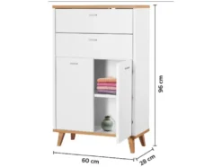 Badmöbel-Set »Corfu« (Waschbeckenunterschrank & Seitenschrank)