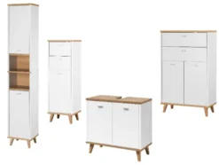 Badmöbel-Set Corfu weiß, 4tlg