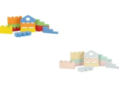 Bausteine-Puzzle, zum Stapeln