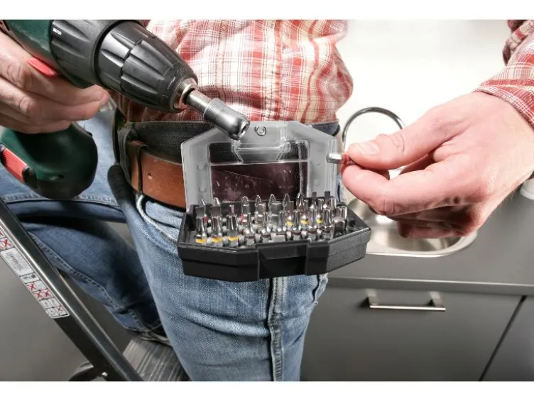 Bit-Box mit Gürtelclip, 32-teilig