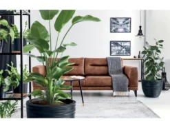 Blumentopf »FURU«, mit gerippter Struktur, rund