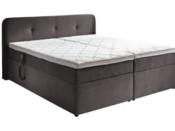 Boxspringbett »Hobart«, mit Kopfteil, Topper, Stauraum