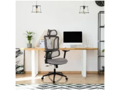 Bürostuhl / Drehstuhl ERGOMY Sitz Stoff / Rücken Netzstoff
