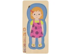 Buchstaben-Steckspiel / Zahlen-Puzzle / Körper-Puzzle