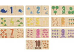 Buchstaben-Steckspiel / Zahlen-Puzzle / Körper-Puzzle