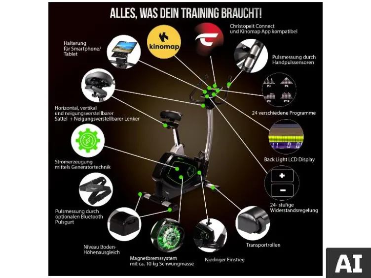 Christopeit Sport Heimtrainer Ergomter »Eco 1000«