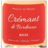 Crémant de Bordeaux AOP Rosé brut, Schaumwein