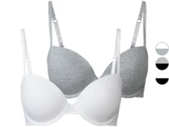 Damen Bügel-BHs, 2 Stück, gepaddete Cups