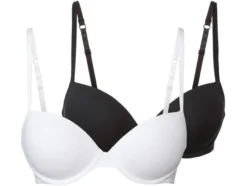 Damen Bügel-BHs, 2 Stück, gepaddete Cups