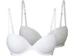 Damen Bügel-BHs, 2 Stück, gepaddete Cups