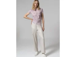 Damen Cargohose mit Satin-Effekt, beige