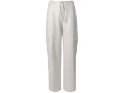 Damen Cargohose mit Satin-Effekt, beige