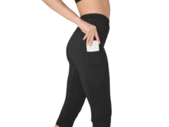 Damen Funktionscapri, mit Handytasche