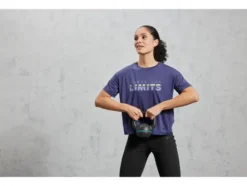 Damen Funktionsshirt, mit recyceltem Material