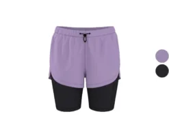 Damen Funktionsshorts, 2- in-1