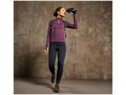Damen Funktionstights, seamless, mit Tasche am Bein