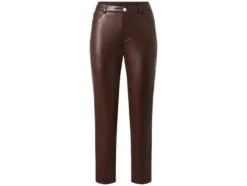 Damen Hose, in Lederoptik