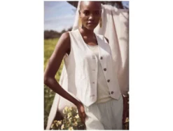 Damen Hose mit Leinen