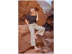 Damen Hose mit Leinen