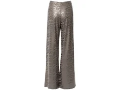 Damen Hose, Wide Leg, mit Metallic-Animal-Schimmereffekt