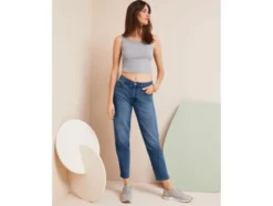 Damen Jeans, Mom Fit, hohe Leibhöhe