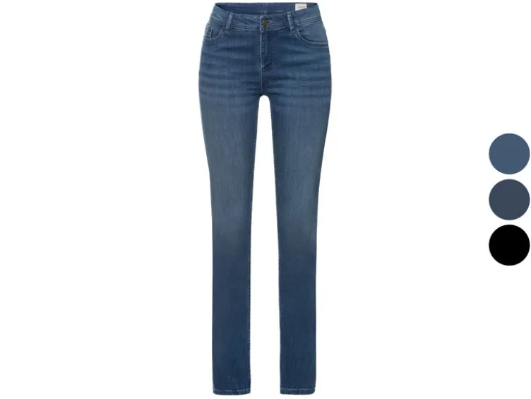 Damen Jeans, Slim Fit, normale Leibhöhe