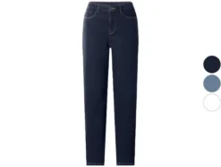 Damen Jeans, Straight Fit, hohe Leibhöhe
