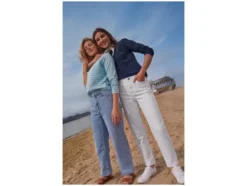 Damen Jeans, Straight Fit, hohe Leibhöhe