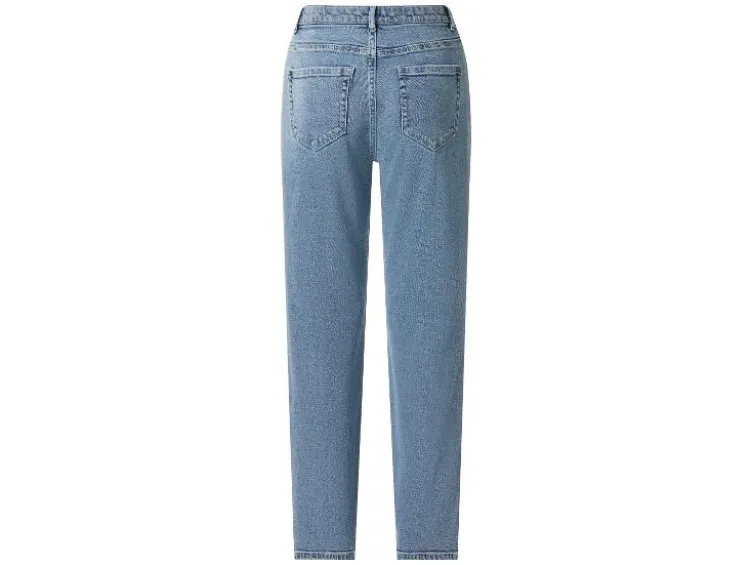 Damen Jeans, Straight Fit, hohe Leibhöhe