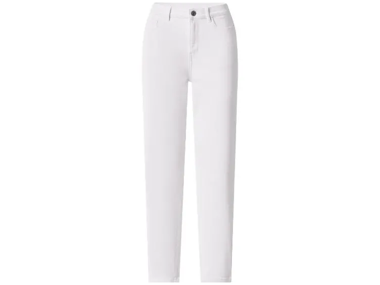 Damen Jeans, Straight Fit, hohe Leibhöhe