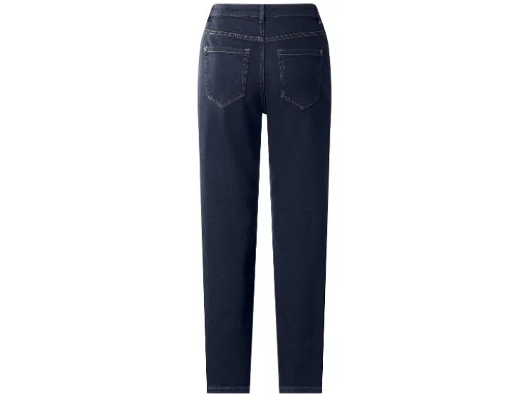 Damen Jeans, Straight Fit, hohe Leibhöhe